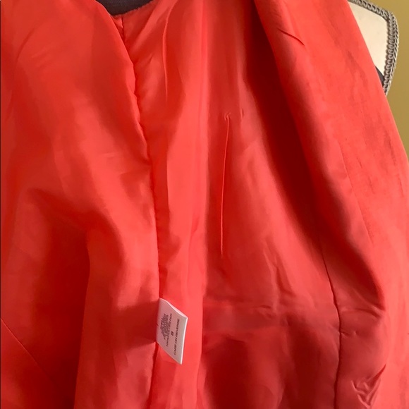 Coral red short sleeve blazer EUC - Picture 6 of 7